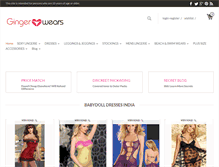 Tablet Screenshot of gingerwears.com